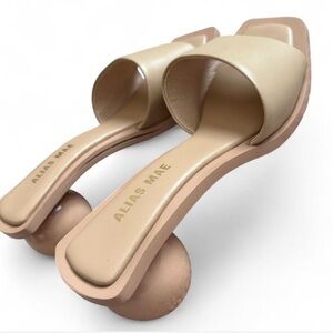 Alias Mae Women's Beige Ball Heeled Slides